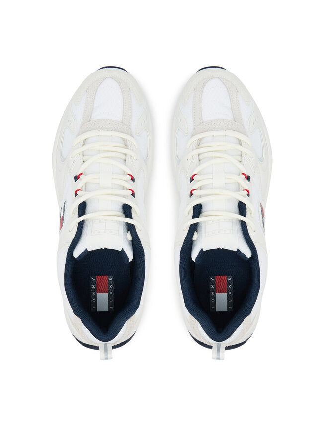 Tommy Jeans Снікерcи Tommy Jeans Tjm Runner EM0EM01581 Écru
