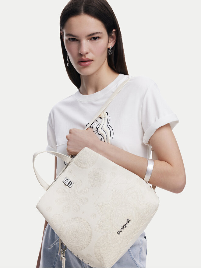 Desigual Ruksak Desigual Dejavu Sumy 25SAKP28 Écru