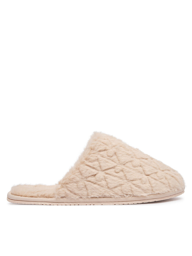 Calvin Klein Hausschuhe Calvin Klein Home Slipper Fur Aop HW0HW03218 Beige