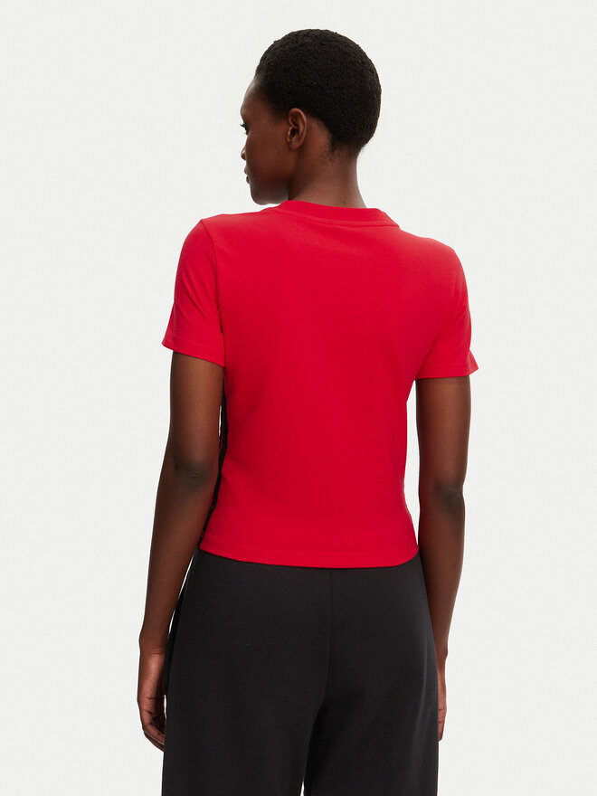 adidas adidas Póló Essentials 3-Stripes JE1242 Piros Slim Fit