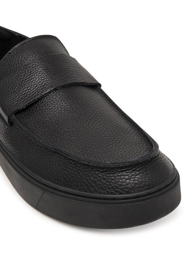 Calvin Klein Slipper Calvin Klein Hybrid Clean Loafer Band Tum Lth HM0HM02184 Schwarz