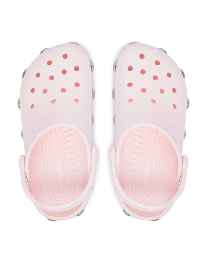 Crocs Pantoletten Crocs Classic Big Studded Clog 214236 Hellrosa