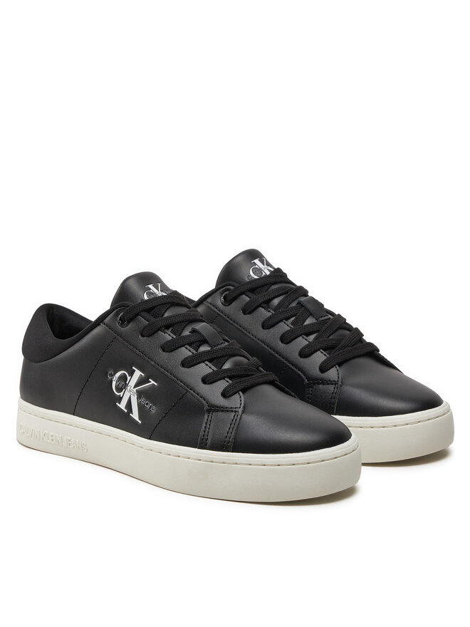 Calvin Klein Jeans Сникърси Calvin Klein Jeans Classic Cupsole Lowlaceup Lth Wn YW0YW01444 Черен
