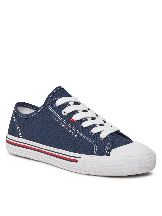 Tommy Hilfiger Bambas Tommy Hilfiger Low Cut Lace Up Sneaker T3X9-33324-0890 S Azul marino