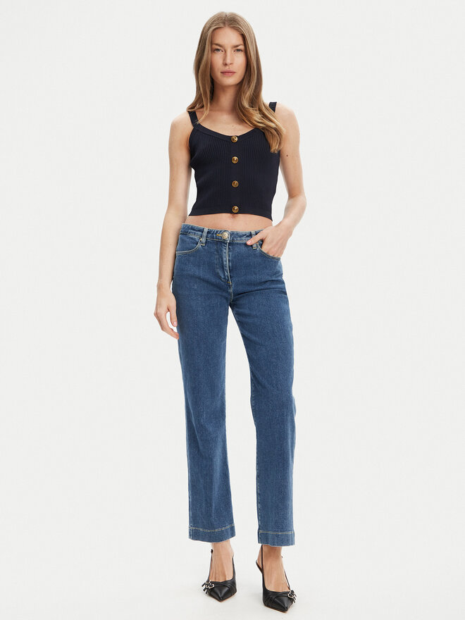 Guess Guess Marškinėliai W5YR10 Z0130 Tamsiai mėlyna Regular Fit