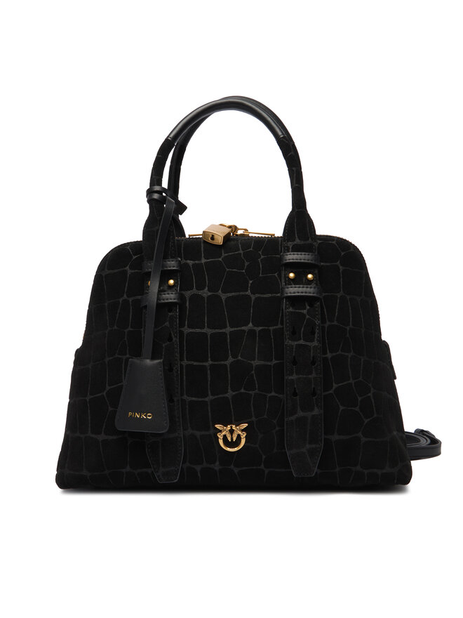 PINKO Torbica PINKO Bowling Bag Medium AI 25-26 PLTT 105906 A2YW Crna