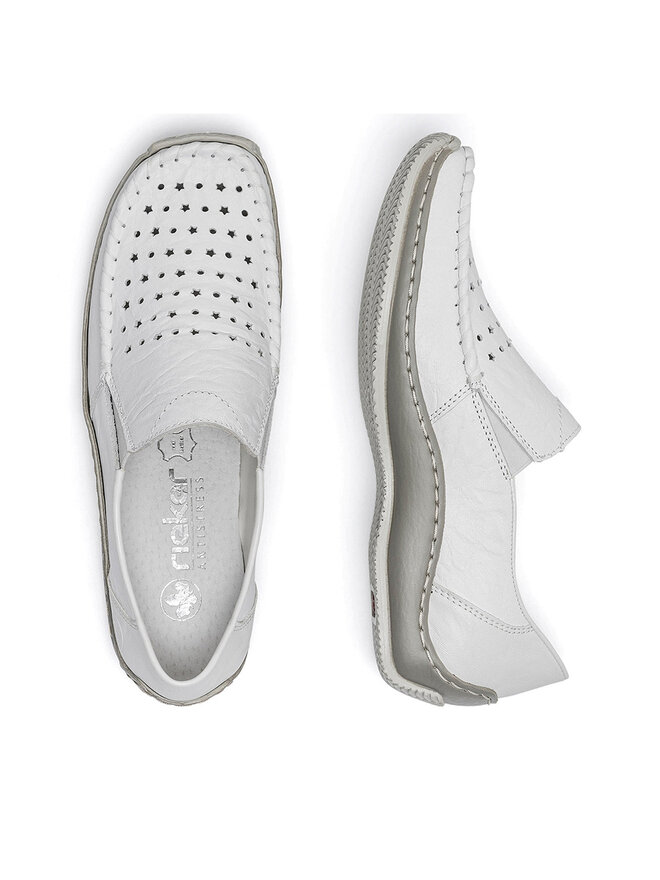 Rieker Mocassini Rieker L1765-80 Bianco
