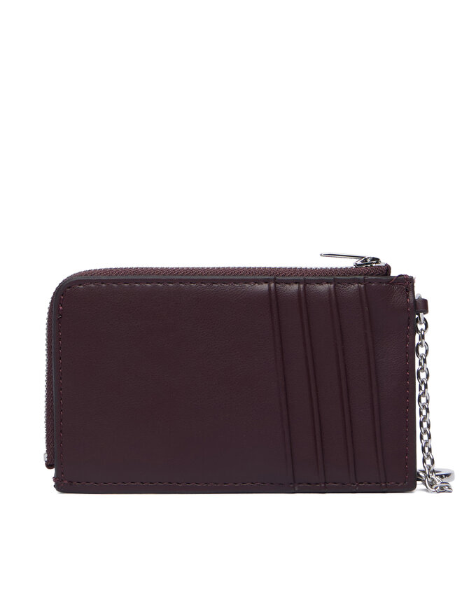 Calvin Klein Schlüsseletui Calvin Klein Bold Ck L Zip Cardcase LV04F1280G Dunkelrot