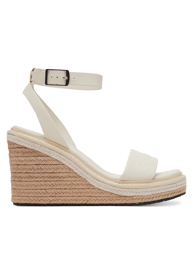 Calvin Klein Espadryle Calvin Klein Wedge Sandal 70 - He HW0HW02376 Biały