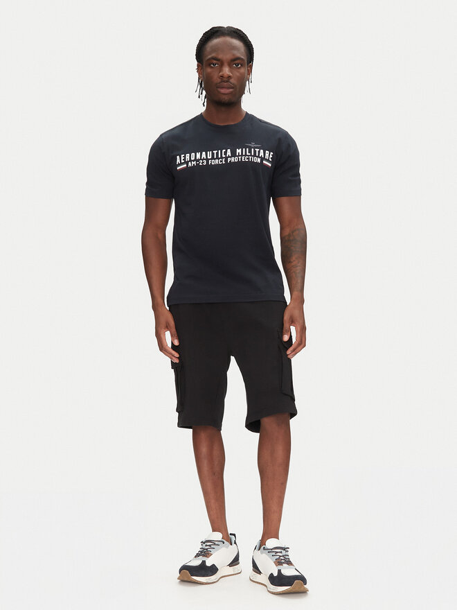 Aeronautica Militare Aeronautica Militare Camiseta 251TS1942J538 Azul marino Regular Fit