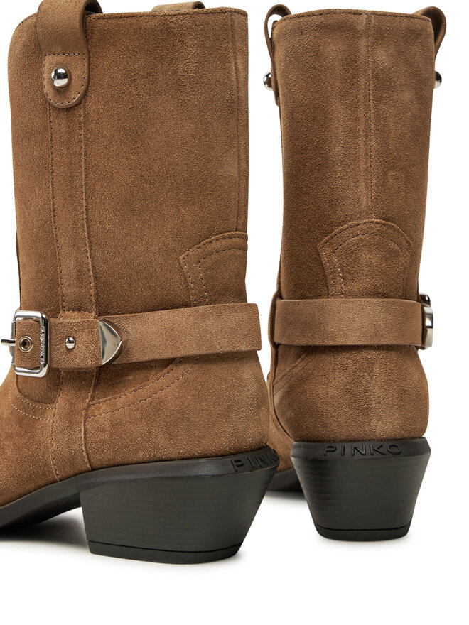Stivali texani Pinko Tex 08 SD0197P002 Marrone escarpe