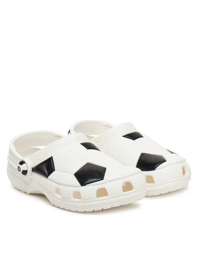 Crocs Klapki Crocs Classic Soccer Ball Clog K 210157 Biały