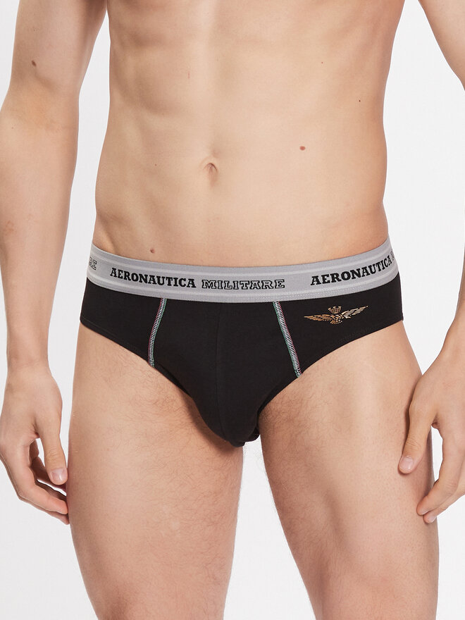 Aeronautica Militare Aeronautica Militare Σετ σλιπ 2 τμχ. AM1USL002 Μαύρο