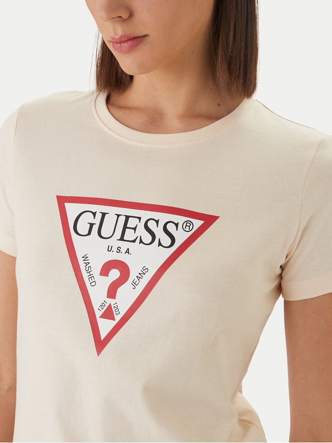 Guess Guess Футболка W1YI1B I3Z14 Оранжевий Regular Fit
