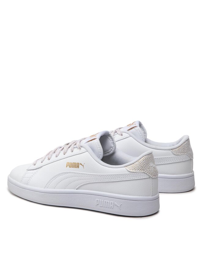 Sneakersy Puma Smash v2 Metallics Jr 386197 01 Biały eobuwie com pl