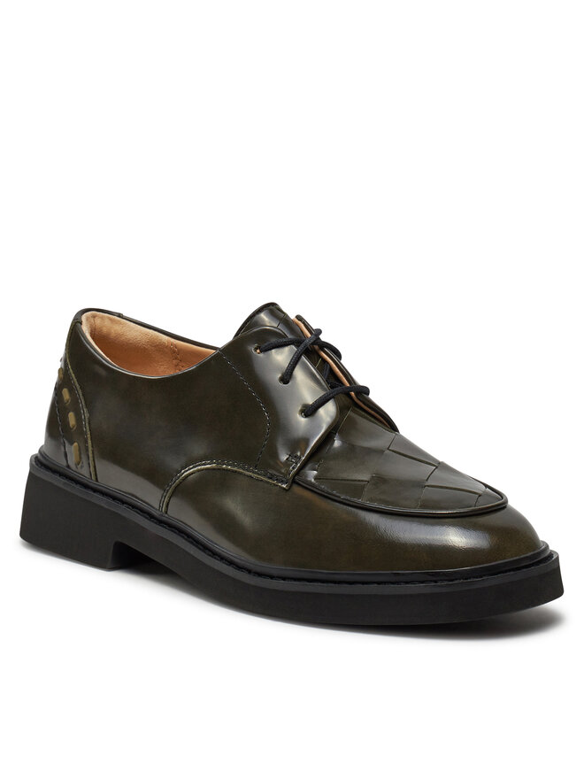 Clarks zapatos Oxford Clarks Splend Weave 26176808 Negro