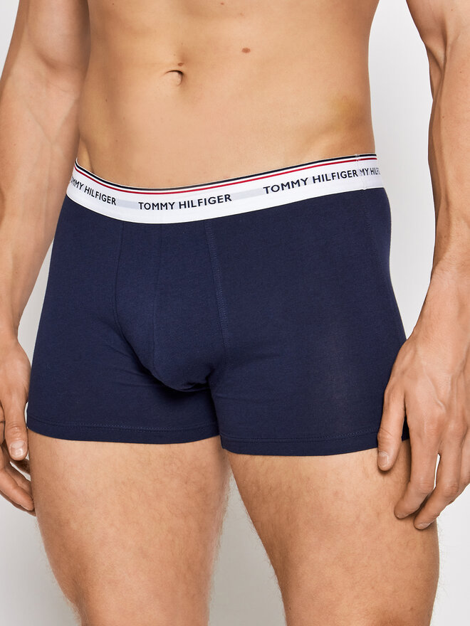 Tommy Hilfiger Tommy Hilfiger Σετ μποξεράκια 3 τμχ 3P Trunk 1U87903842 Σκούρο μπλε