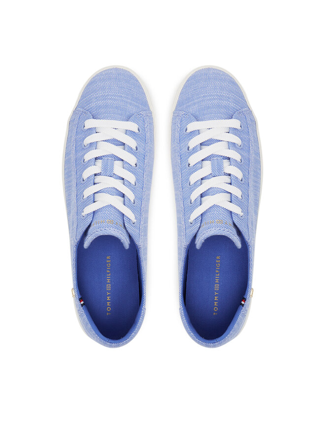 Tommy Hilfiger Sneakersy Tommy Hilfiger Vulc Sneaker Chambrey FW0FW08561 Niebieski