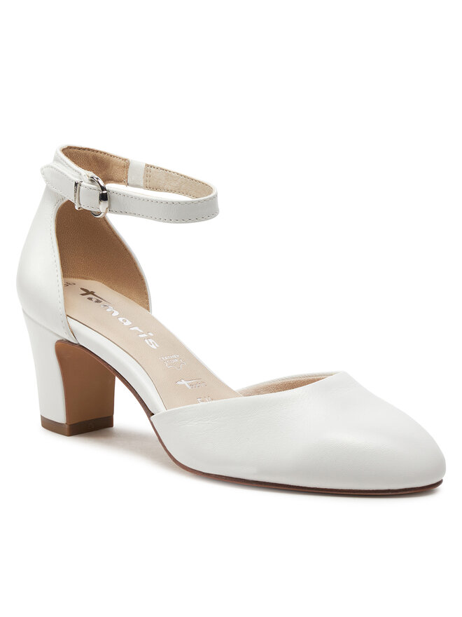 Tamaris Półbuty Tamaris 1-22401-42 Biały