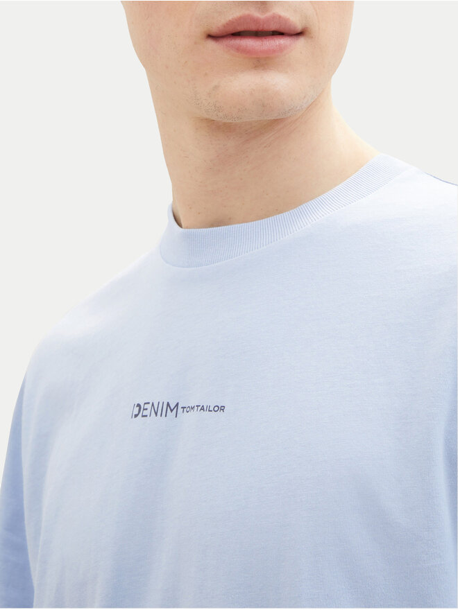 Tom Tailor Denim Tom Tailor Denim T-Shirt 1040880 Himmelblau Relaxed Fit