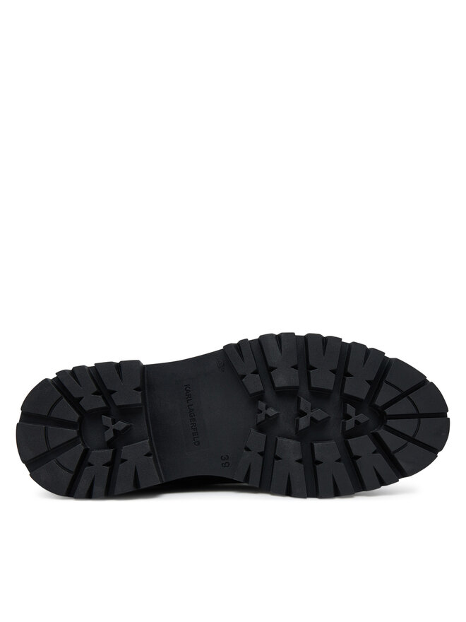 KARL LAGERFELD Ботуши KARL LAGERFELD Burly Biker KL43490W Черен