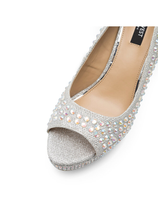 Nine West Szpilki Nine West MAIRA SY8020-9NW Srebrny