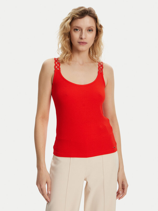 Morgan Morgan Top 251-DOUBI Rdeča Slim Fit