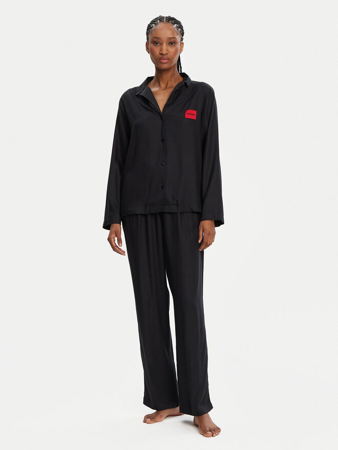 HUGO HUGO Pyjama Elle 50531526 Schwarz Relaxed Fit