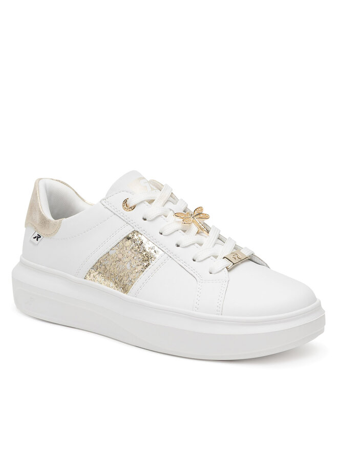 Rieker Revolution Lifestyle Sneakersy Rieker Revolution Lifestyle W1202-82 Biały