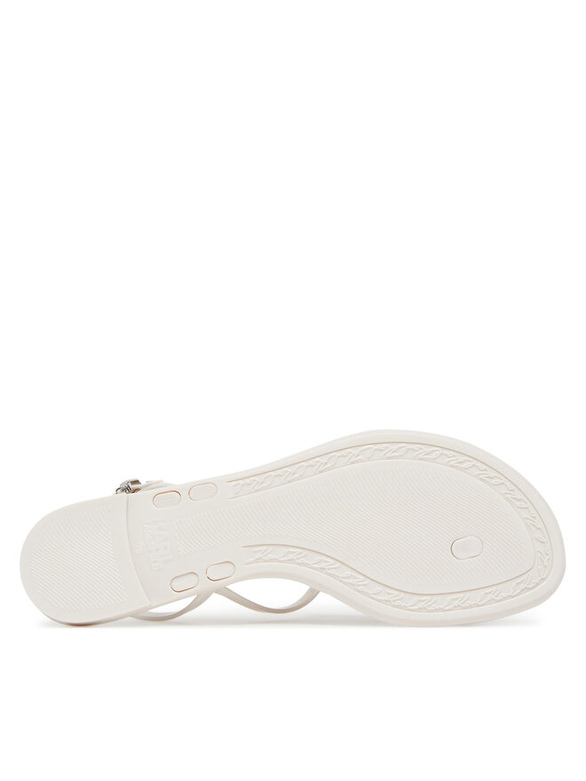 KARL LAGERFELD Sandały KARL LAGERFELD Jelly KL80002G Biały