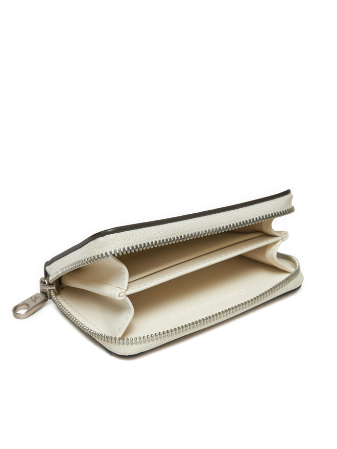 Calvin Klein Jeans Pequeña cartera de mujer Calvin Klein Jeans Zip Around Mono K60K612255 Blanco