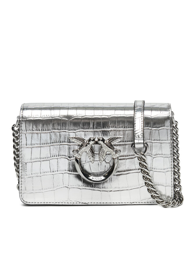 PINKO Táska PINKO Love Click Mini AI 24-25 PLTT 100067 A1W5 Ezüst