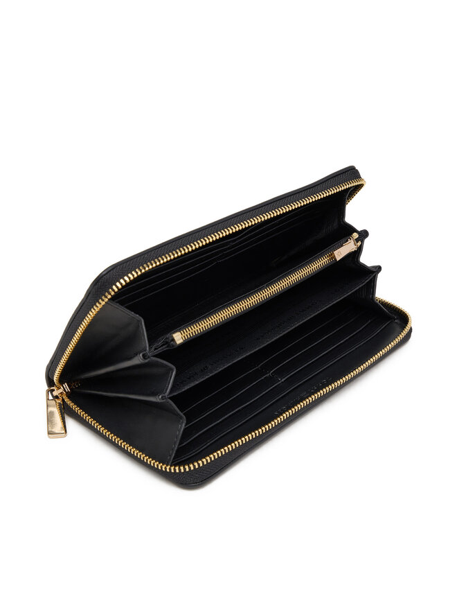 Tommy Hilfiger Novčanik Tommy Hilfiger Th Icon Lrg Za AW0AW17744 Crna