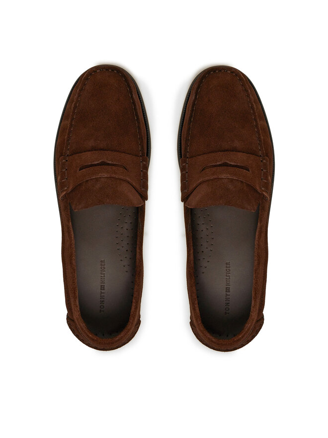 Tommy Hilfiger Mokassins Tommy Hilfiger Classic Hilfiger Suede Loafer FM0FM05363 Braun