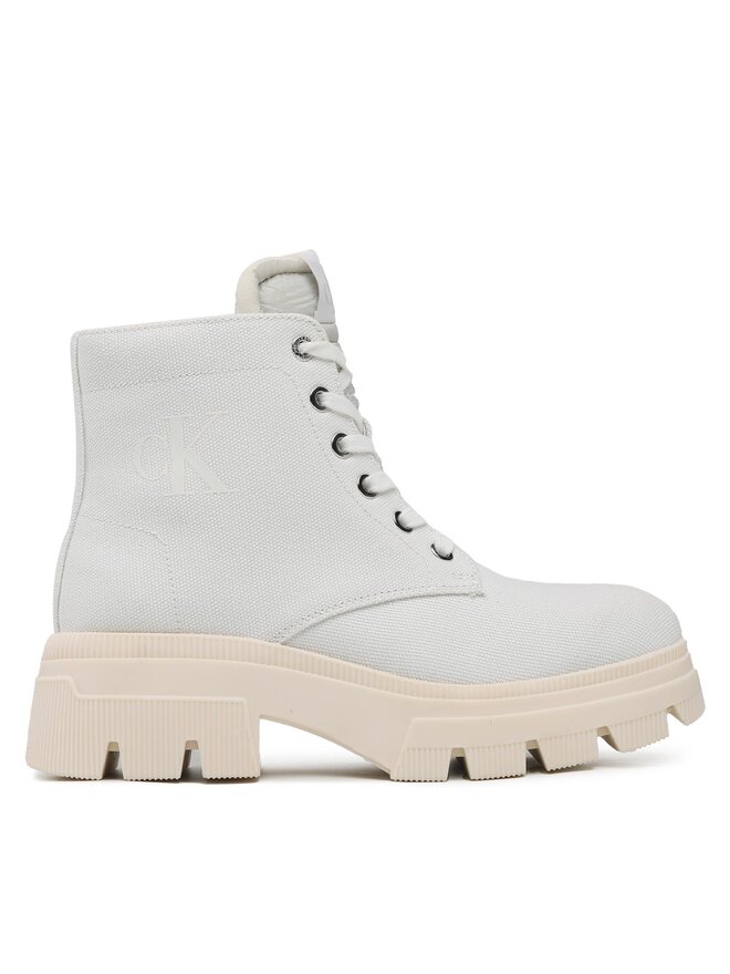 Calvin Klein Jeans Turistická obuv Calvin Klein Jeans Chunky Boot Vintange Tongue YW0YW00947 Bílá