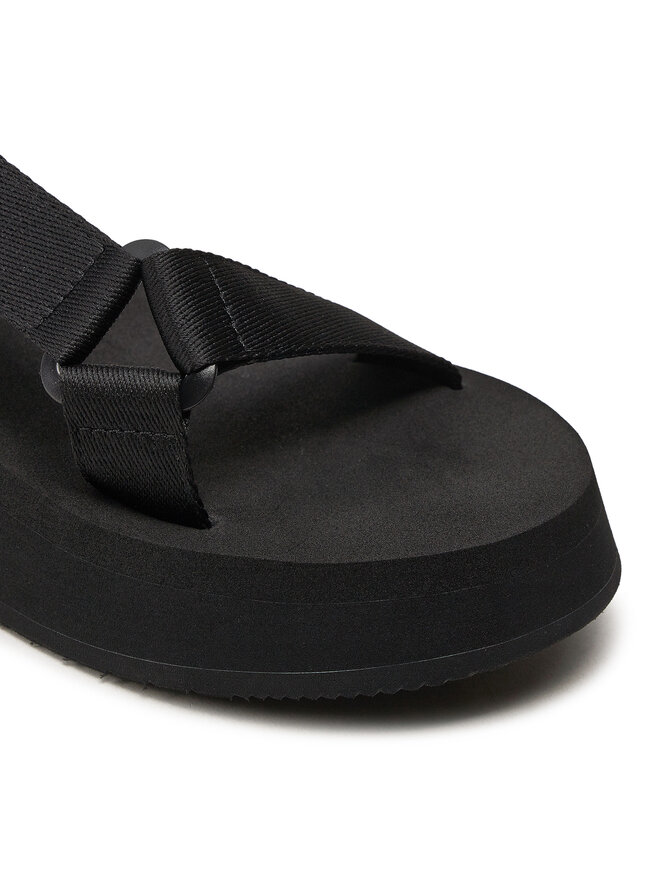 Calvin Klein Jeans Sandalen Calvin Klein Jeans Sandal Velcro Webbing In Mtl YW0YW01480 Schwarz