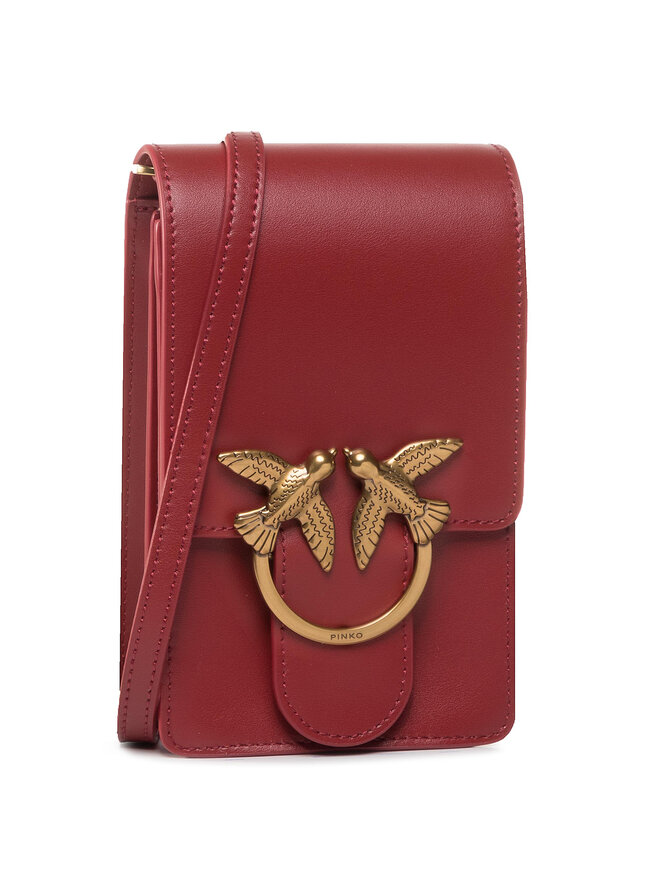 Handtasche Pinko Love Smart Simply Fl AI 20 21 PLTT 1P21TG Y6JC Rot eschuhe