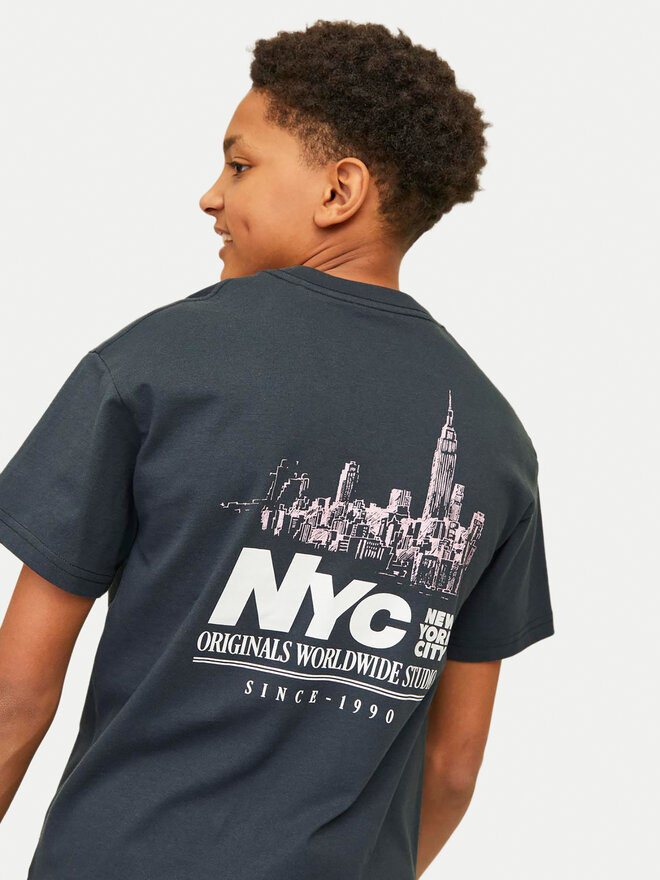Jack&Jones Junior Jack&Jones Junior T-Shirt Bronx Square 12263185 Grau Loose Fit