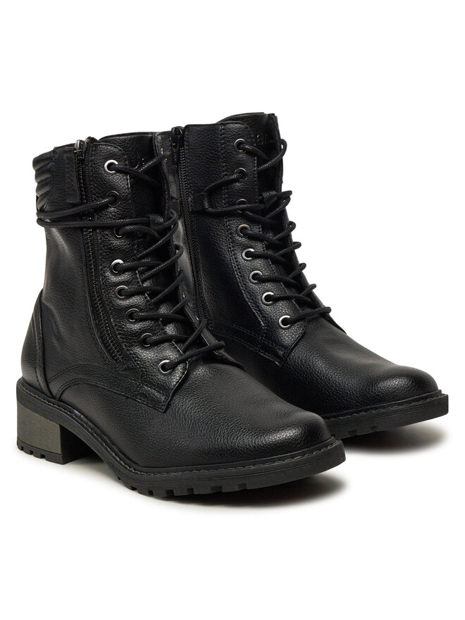 Jana Schnürstiefeletten Jana 8-25267-43 Schwarz