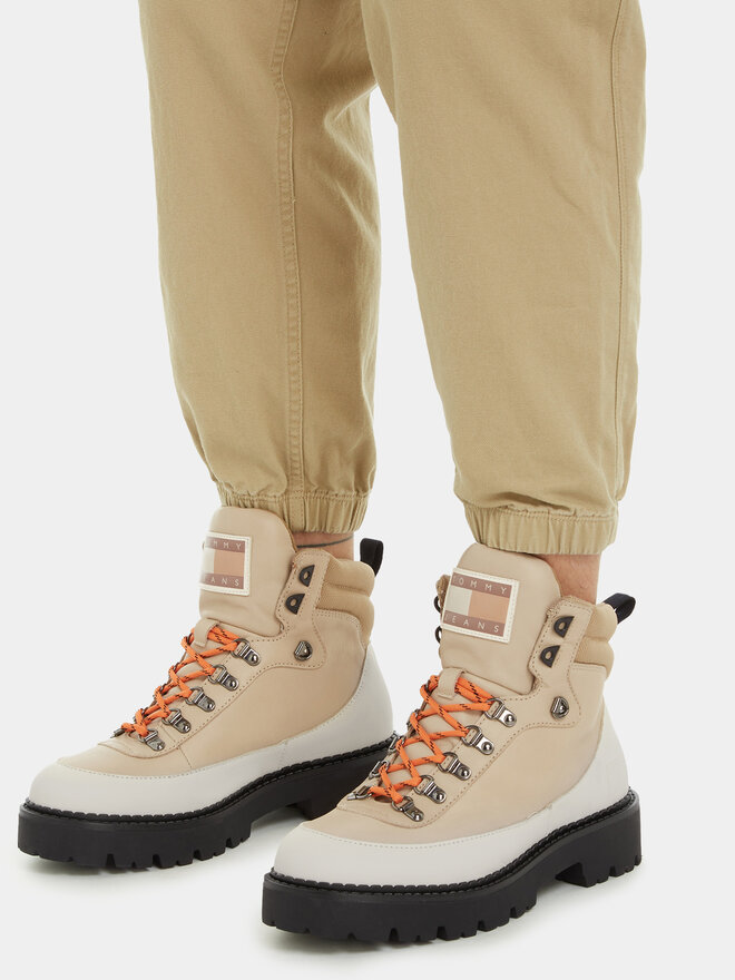 Tommy Jeans Bakancs Tommy Jeans Tjm Boot Hiker EM0EM01252 Bézs