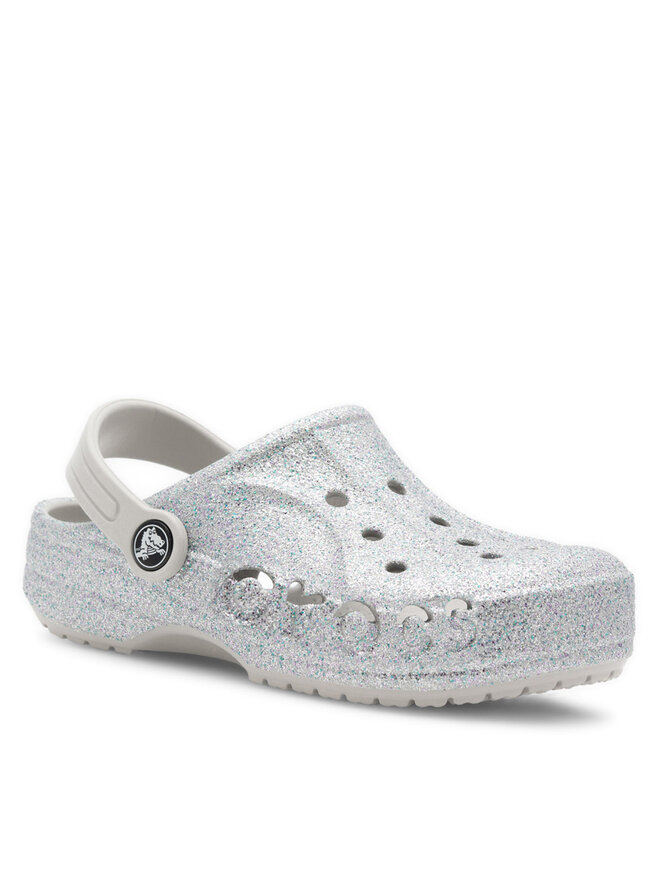 Crocs Papucs Crocs BAYA GLITTER CLOG K 207015-040 Ezüst