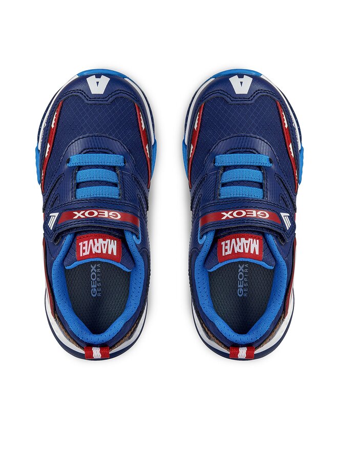 Geox Boys J Arno Sneakers - Double Velcro Closure, Breathable & Waterproof (Size 13 K) - View #12
