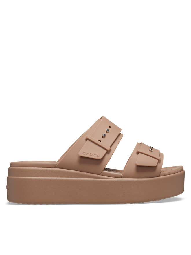 Crocs Papucs Crocs Brooklyn Low Wedge Sandal W 207431 Bézs