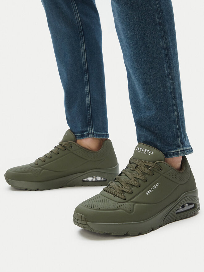 Skechers Sneakers Skechers Uno - Stand On Air 52458/DKGR Grün