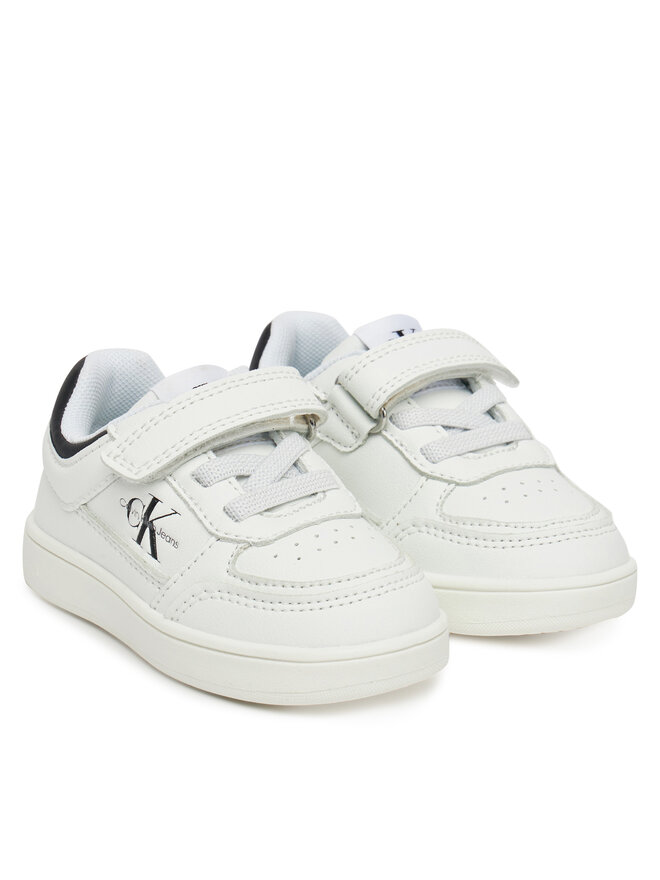 Calvin Klein Jeans Sneakersy Calvin Klein Jeans Low Cut Lace-Up/ Velcro Sneaker V1X9-82077-1355 M Biały