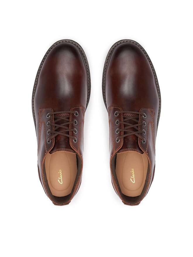 Clarks Туфлі Clarks Batcombe Tie 261734367 Коричневий