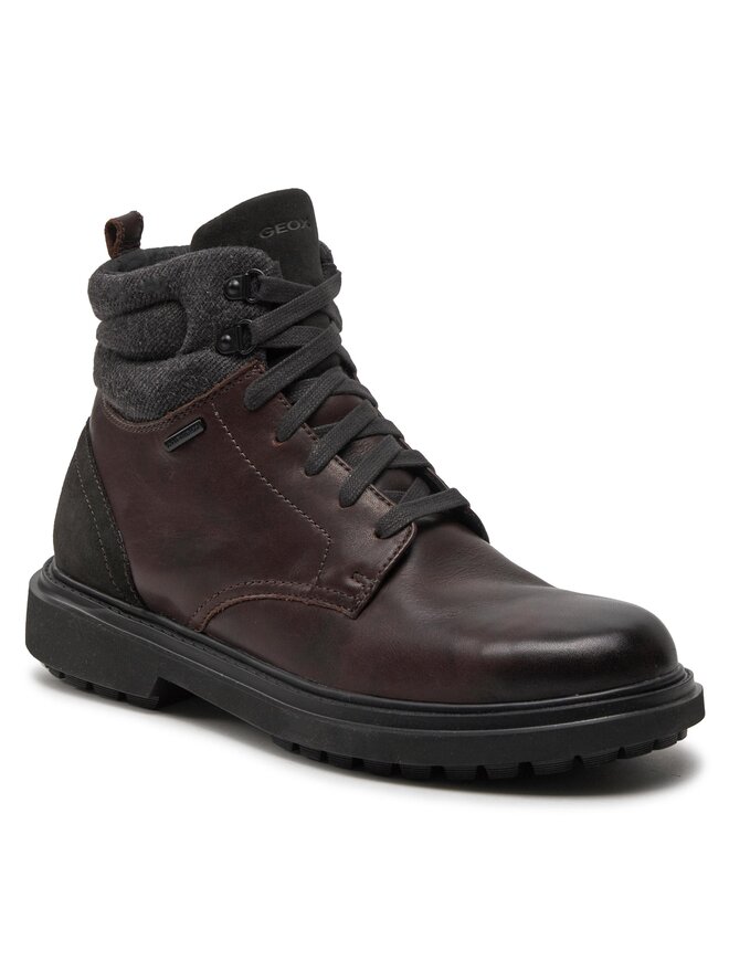 Geox Schnürstiefeletten Geox U Faloria B Abx U36FBB 0FF22 C6009 Braun