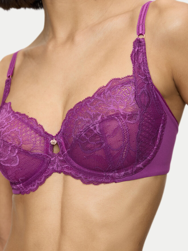 Triumph Triumph Σουτιέν με μπανέλα Wild Peony Florale 10209608 Μωβ