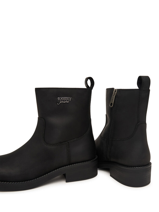Tommy Jeans Stiefeletten Tommy Jeans Tjw Soft Sole Chelsea Boots Lth EN0EN03080 Schwarz