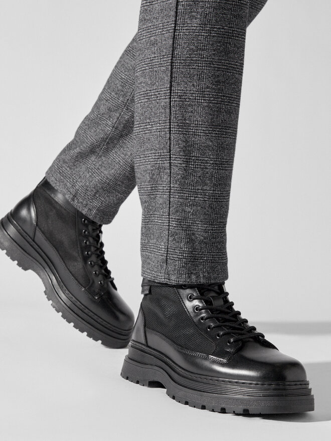 Gant Šnurovacia obuv Gant Rockdor Mid Boot 27641428 Čierna